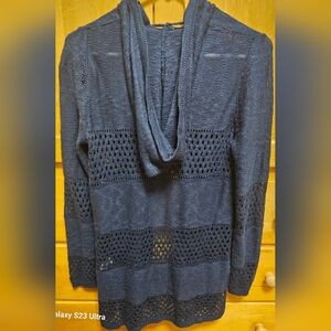 Elegant Navy Hoodie  Sweater Purchased On Stitch Fix. NWOT